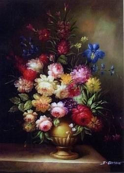 unknow artist Floral, beautiful classical still life of flowers.127 China oil painting art